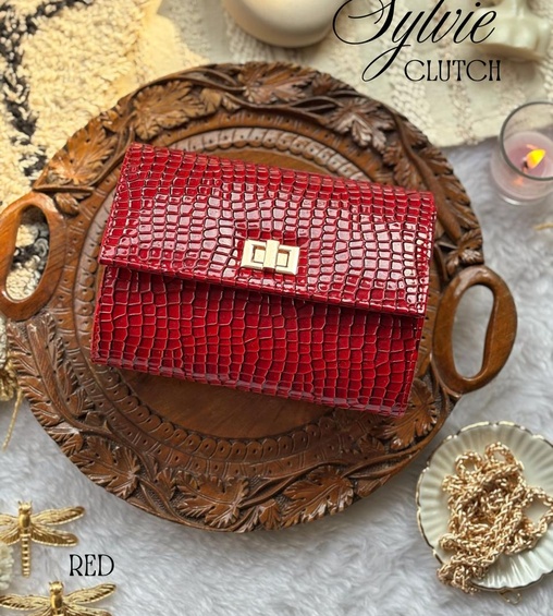 Sylvie Clutch Red