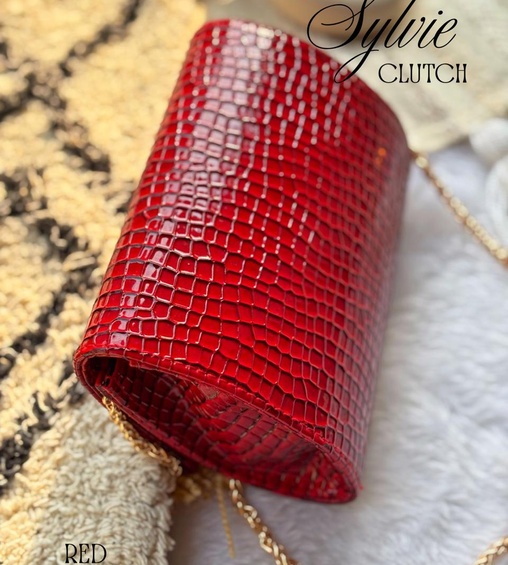 Sylvie Clutch Red