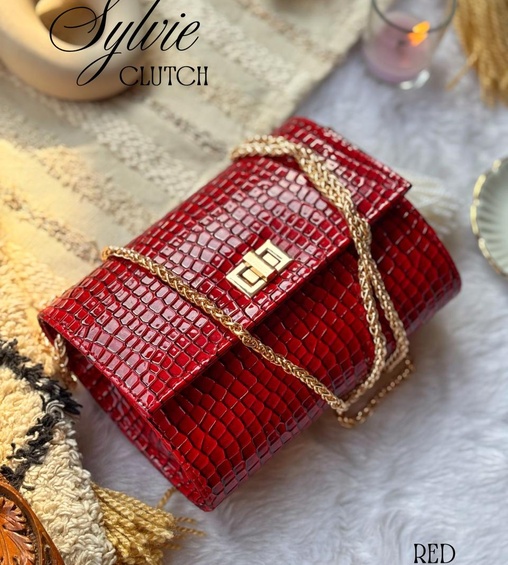 Sylvie Clutch Red
