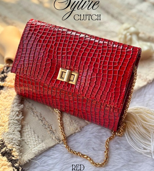 Sylvie Clutch Red